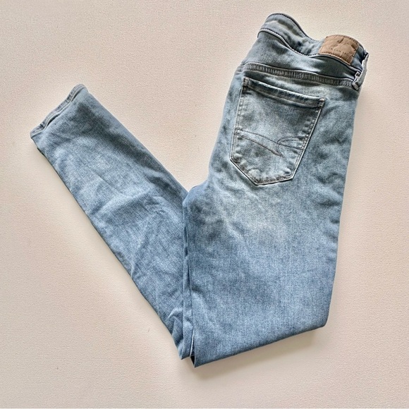 AE Ne(x)t Level Light Blue Denim Jegging - Picture 2 of 4